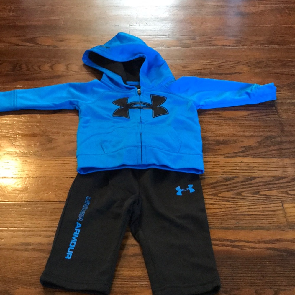 Boys Under Armour matching outfit.